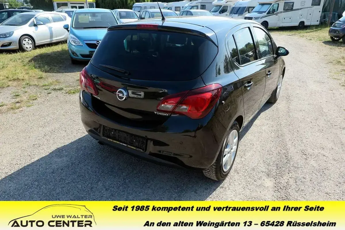 Gebraucht Opel Corsa Edition 101 PS (74 kW) 2015 Schwarz Kleinwagen