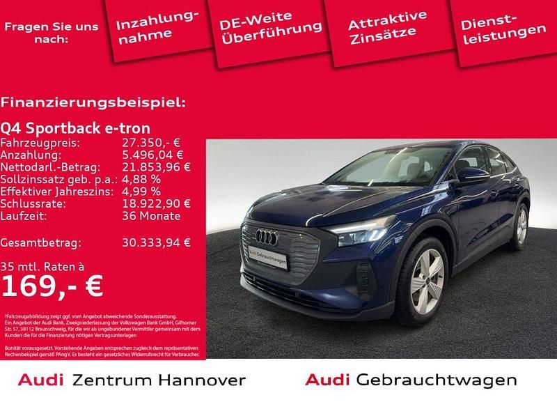 2d navarrablau metallic (metallic) Gebraucht 2022 Audi e-tron Sportback SUV | 27.250 € (Guter Preis) - Bild 1/4