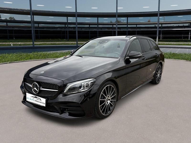 Schwarz Gebraucht 2019 Mercedes C300 AMG line Kombi | 29.800 € (Fairer Preis) - Bild 1/4