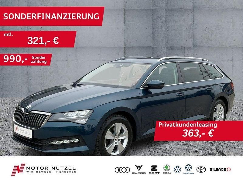 Gebraucht Skoda Superb Ambition 150 PS (110 kW) 2022 Lavablau metallic Kombi