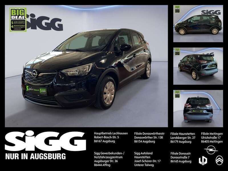 Onyx schwarz (metallic) Gebraucht 2019 Opel Crossland Selection SUV | 9.980 € (Guter Preis) - Bild 1/4