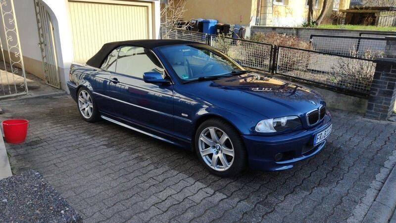 Blau Gebraucht 2002 BMW 330 Cabriolet M Sport Cabrio | 9.999 € (Guter Preis) - Bild 1/4
