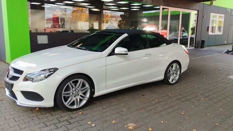 Weiß Gebraucht 2014 Mercedes E220 Cabrio | 28.200 € - Bild 1/4