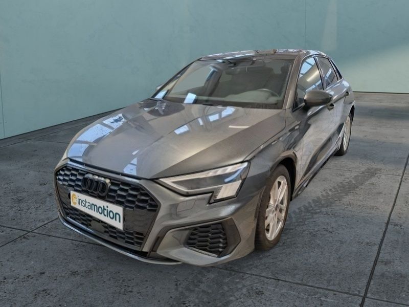 Grau Gebraucht 2022 Audi A3 Sportback e-tron S-Line Limousine | 29.909 € (Fairer Preis) - Bild 1/2