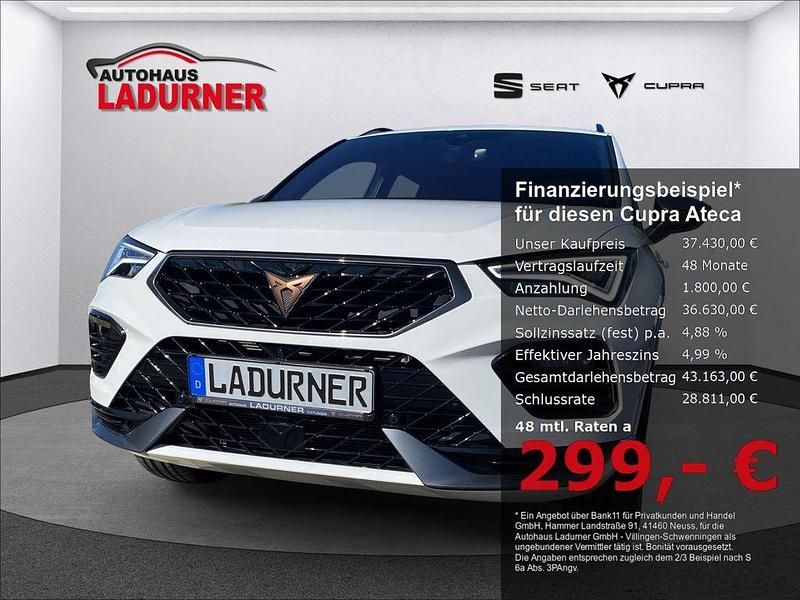 Weiss Gebraucht 2024 Cupra Ateca SUV | 37.430 € (Etwas zu teuer) - Bild 1/4