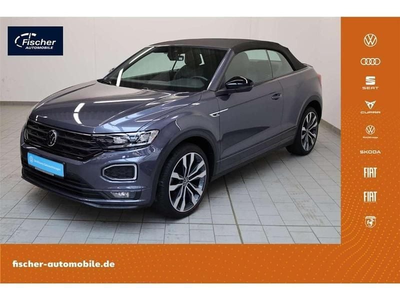 Grau Gebraucht 2022 VW T-Roc Cabriolet R-line Cabrio | 27.440 € (Guter Preis) - Bild 1/2