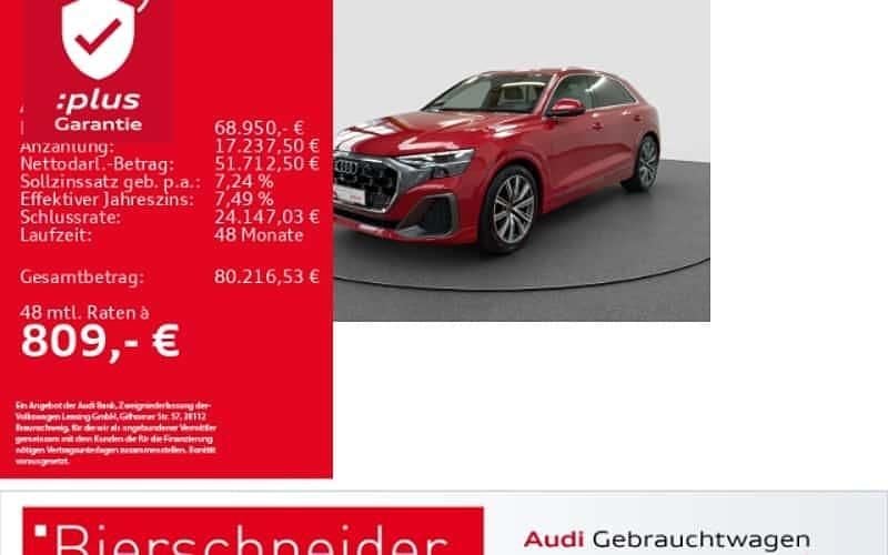 Rot Gebraucht 2025 Audi Q8 S-Line SUV | 68.950 € (Superpreis) - Bild 1/4