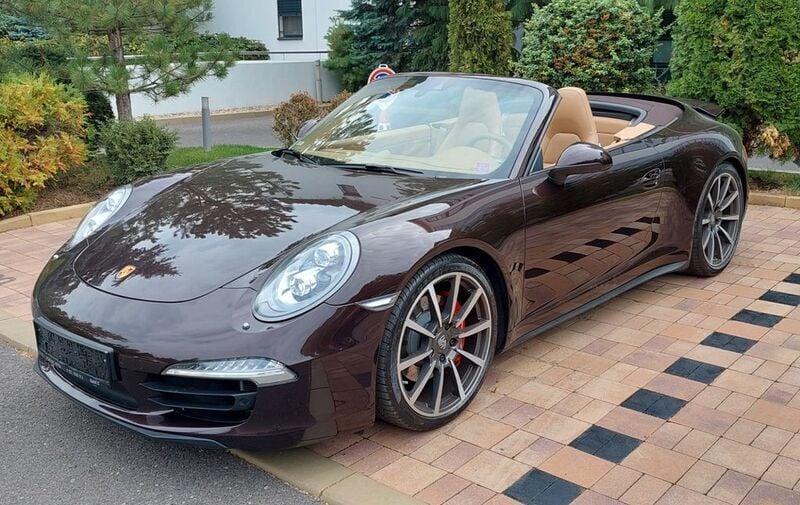 Braun Gebraucht 2014 Porsche 911 Carrera 4S Cabriolet Cabrio | 108.750 € (Teuer) - Bild 1/4