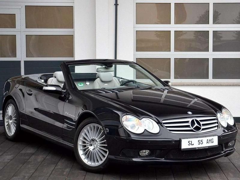 Schwarz Gebraucht 2004 Mercedes SL55 AMG AMG Cabrio | 47.500 € - Bild 1/4