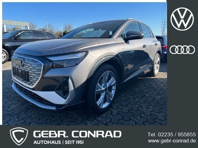 Grau Gebraucht 2022 Audi Q4 e-tron S-Line SUV | 35.789 € (Fairer Preis) - Bild 1/4