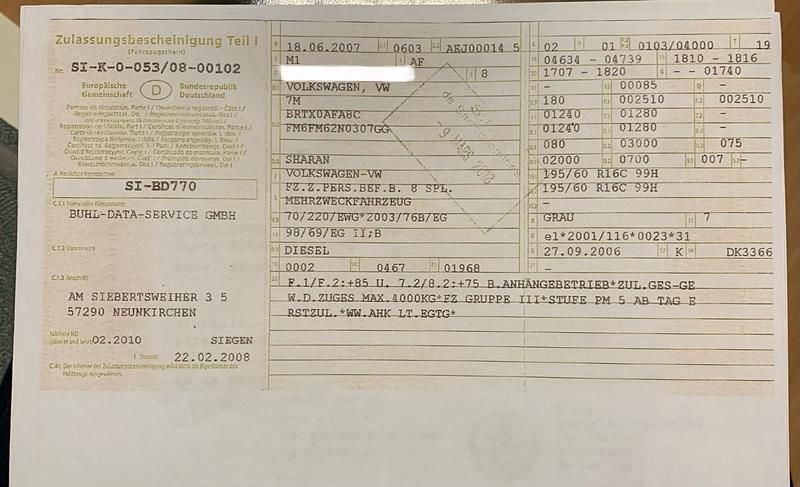 Gebraucht VW Sharan 140 PS (102 kW) 2007 Andere farben Van / Kleinbus