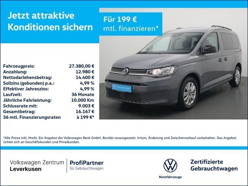 Schwarz Gebraucht 2023 VW Caddy Life Van / Kleinbus | 27.380 € (Superpreis) - Bild 1/3