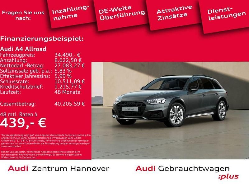 Chronosgrau metallic Gebraucht 2023 Audi A4 Allroad Ambiente Kombi | 34.490 € (Guter Preis) - Bild 1/4