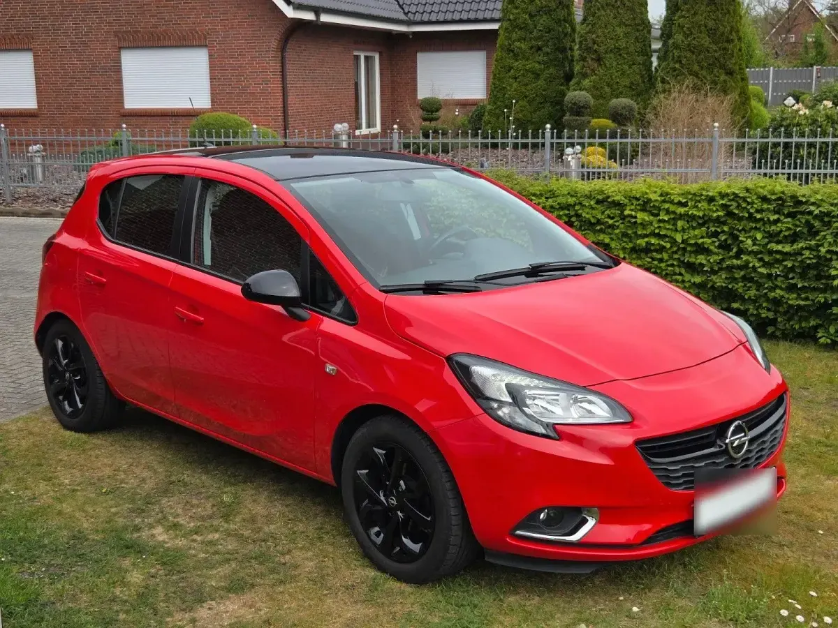 Używany Opel Corsa Edition 90 KM (66 kW) 2017 Czerwony Hatchback