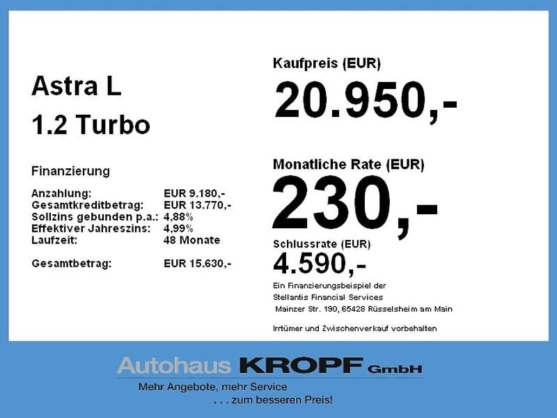 Gebraucht Opel Astra Edition 131 PS (96 kW) 2025 Schwarz Limousine