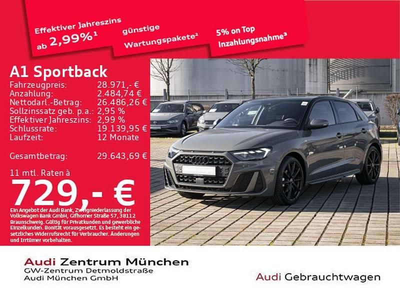 Chronosgrau metallic mythossch Gebraucht 2022 Audi A1 Competition Limousine | 28.971 € (Teuer) - Bild 1/1