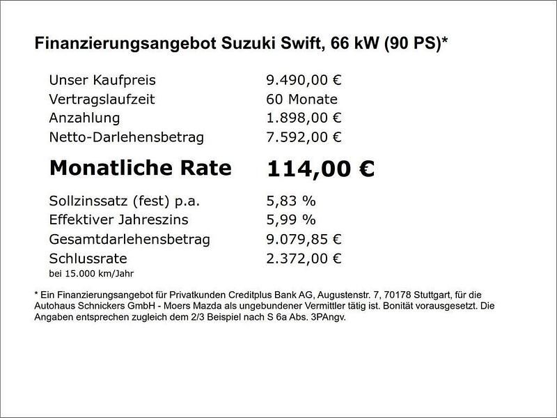 Gebraucht Suzuki Swift Club 90 PS (66 kW) 2019 Rot Kleinwagen