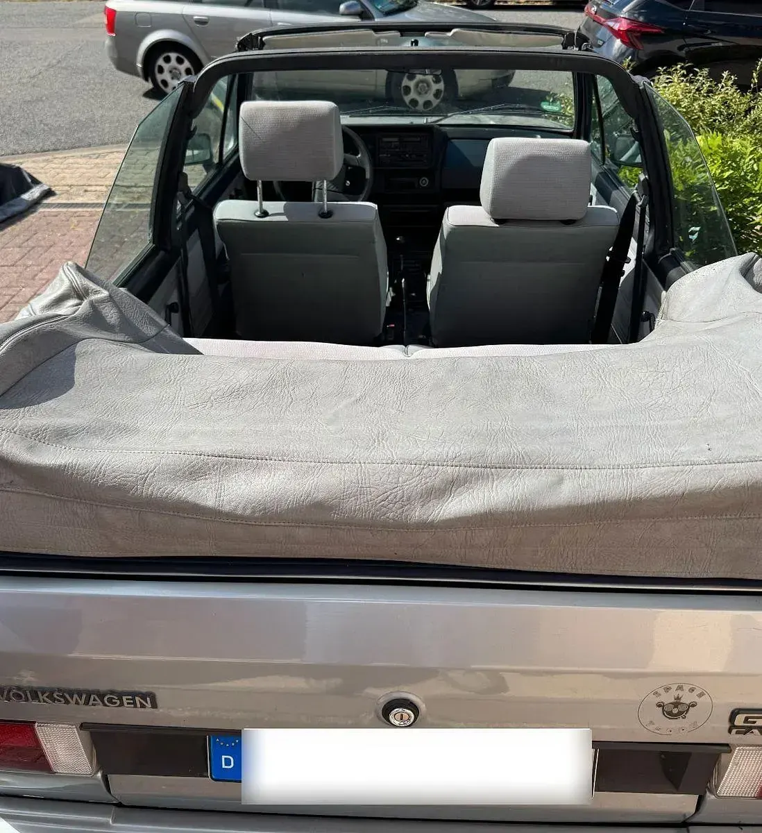 Gebraucht VW Golf Cabriolet 95 PS (69 kW) 1989 Grau Cabrio