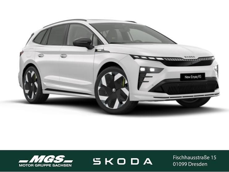 Moon weiß perleffekt Neu 2025 Skoda Enyaq iV RS SUV | 58.800 € (Fairer Preis) - Bild 1/4