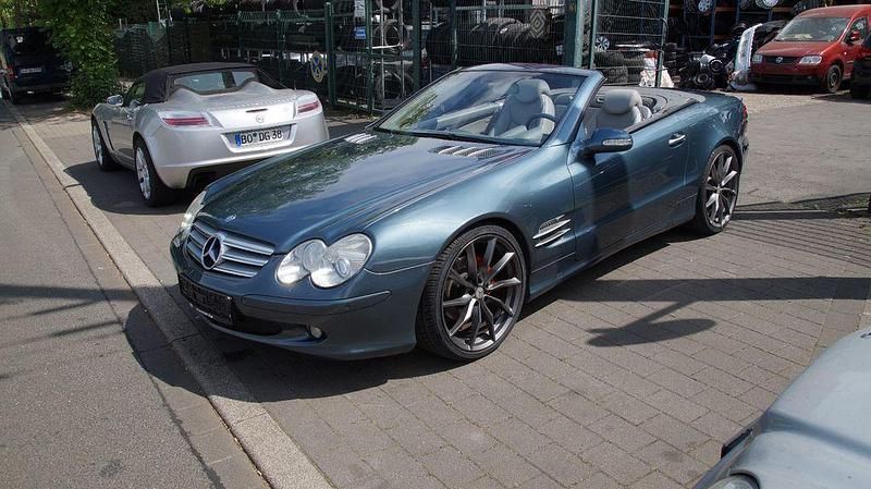 Blau Gebraucht 2004 Mercedes SL350 Cabrio | 15.999 € (Superpreis) - Bild 1/4