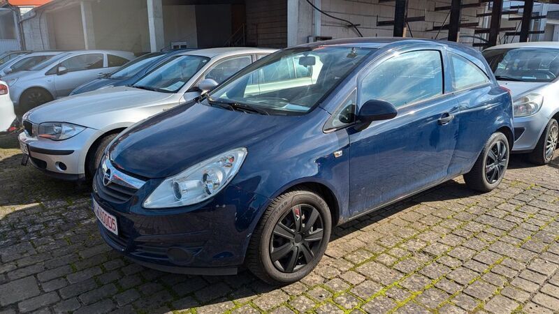 Blau Gebraucht 2009 Opel Corsa Edition Limousine | 1.200 € (Superpreis) - Bild 1/4