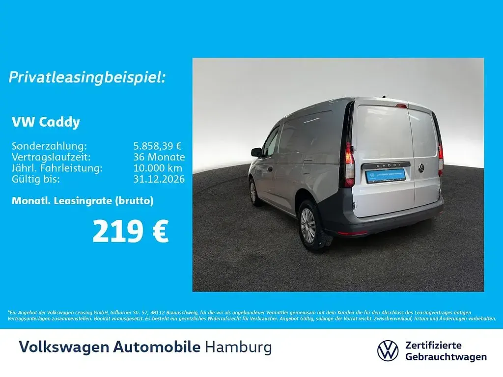 Gebraucht VW Caddy 102 PS (75 kW) 2025 Reflexsilber metallic Van / Kleinbus