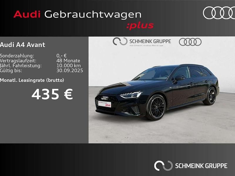 Mythosschwarz metallic Gebraucht 2024 Audi A4 S-Line Kombi | 42.980 € (Teuer) - Bild 1/3