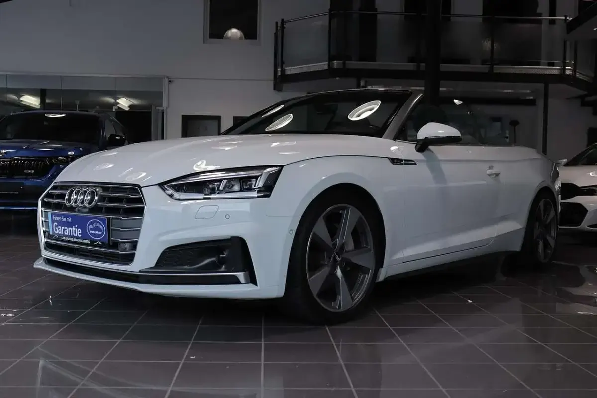 Gebraucht Audi A5 Cabriolet S-Line 252 PS (185 kW) 2018 Gletscherweiß metallic Cabrio