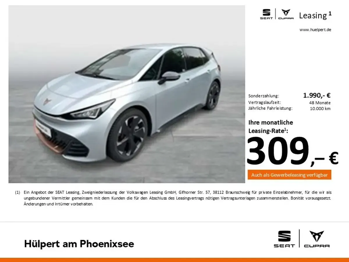 Gebraucht Cupra Born e-Boost 169 kW (231 PS) 2025 Silber Kleinwagen