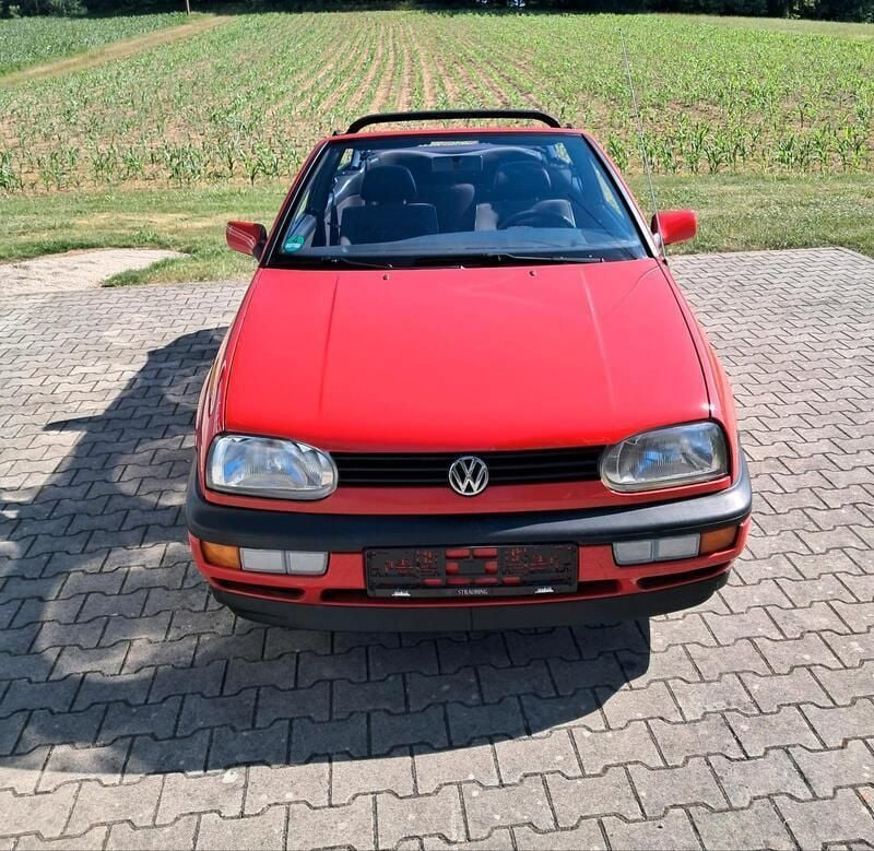 Rot Gebraucht 1997 VW Golf Cabriolet Cabrio | 3.400 € (Fairer Preis) - Bild 1/4