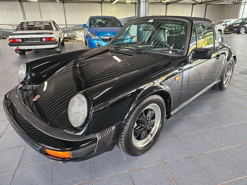 Schwarz Gebraucht 1985 Porsche 911 Carrera Cabriolet Cabrio | 61.900 € - Bild 1/4