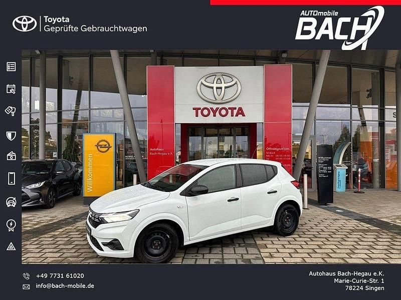 Blanc glacier Gebraucht 2024 Dacia Sandero Essentiel Kleinwagen | 11.990 € (Superpreis) - Bild 1/4