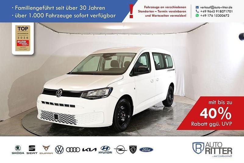 Neu VW Caddy Maxi S 122 PS (89 kW) 2026 Weiß Van / Kleinbus