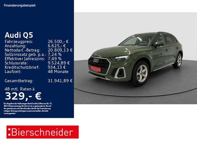 Gruen Gebraucht 2022 Audi Q5 S-Line SUV | 26.500 € (Superpreis) - Bild 1/3