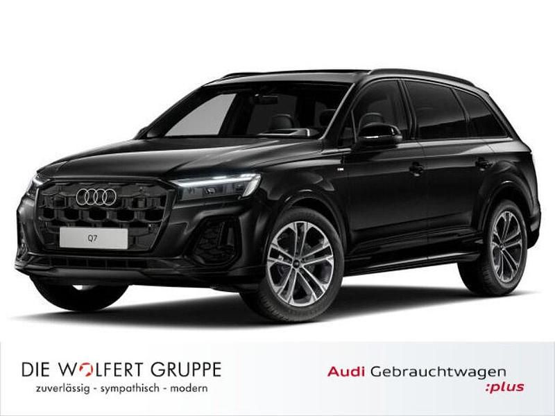 Mythosschwarz metallic Gebraucht 2025 Audi Q7 S-Line SUV | 67.445 € (Superpreis) - Bild 1/4