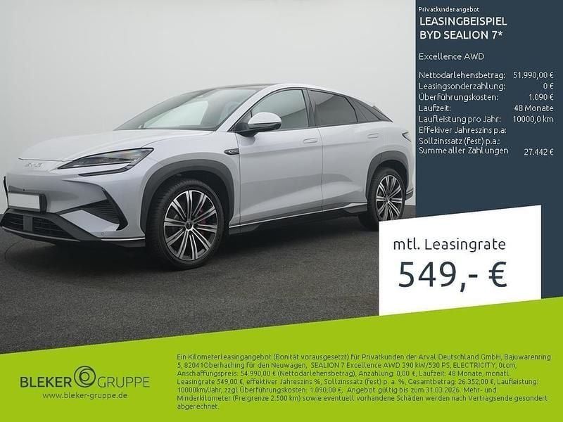 Neu BYD Sealion 7 389 kW (530 PS) 2025 Grau SUV