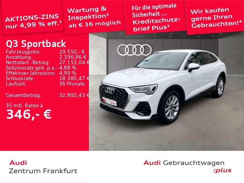 Gebraucht Audi Q3 150 PS (110 kW) 2022 Ibisweiß/ibisweiß SUV