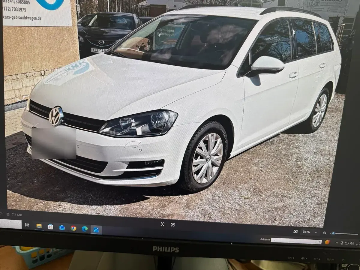 Gebraucht VW Golf VII 110 PS (80 kW) 2017 Weiß Kombi