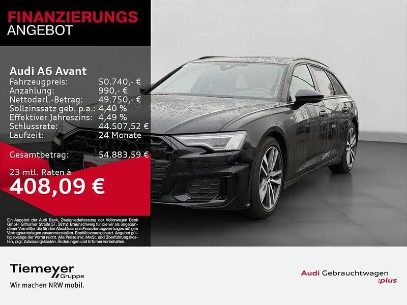 Schwarz Gebraucht 2025 Audi A6 S-Line Kombi | 50.740 € (Guter Preis) - Bild 1/4