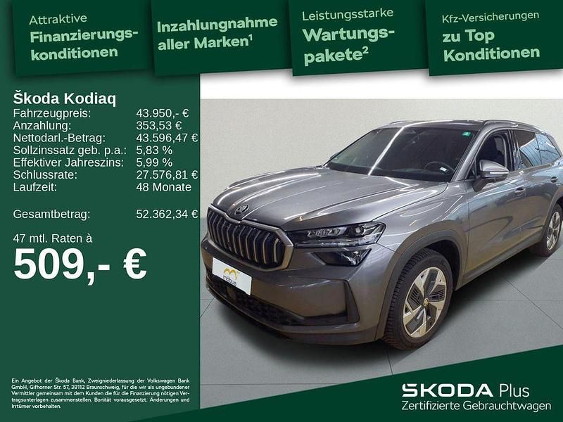 Graphitegrau metallic Gebraucht 2024 Skoda Kodiaq Selection SUV | 43.950 € (Guter Preis) - Bild 1/4