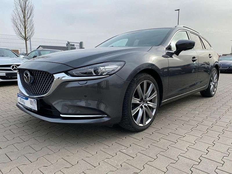 Machine grey Gebraucht 2020 Mazda 6 Sports-Line Kombi | 25.900 € (Fairer Preis) - Bild 1/4