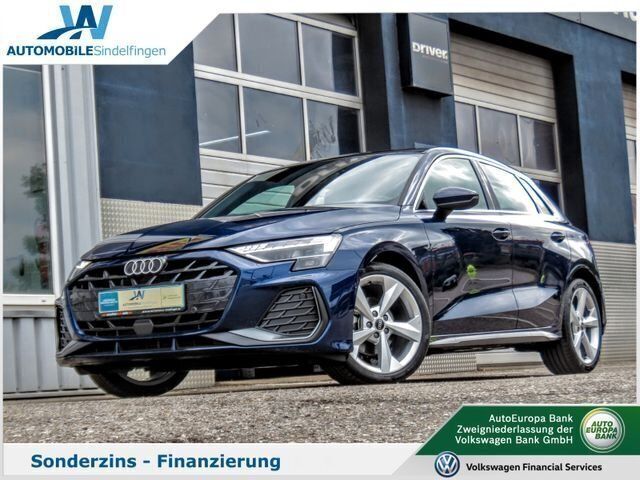 Blau Gebraucht 2022 Audi A3 Sportback S-Line Limousine | 38.900 € - Bild 1/4