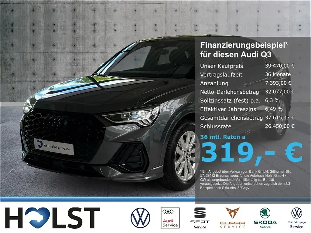Gebraucht Audi Q3 Sportback S-Line 150 PS (110 kW) 2025 SUV