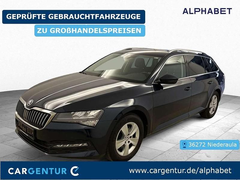 Plum blau metallic Gebraucht 2022 Skoda Superb Ambition Kombi | 16.207 € (Fairer Preis) - Bild 1/2