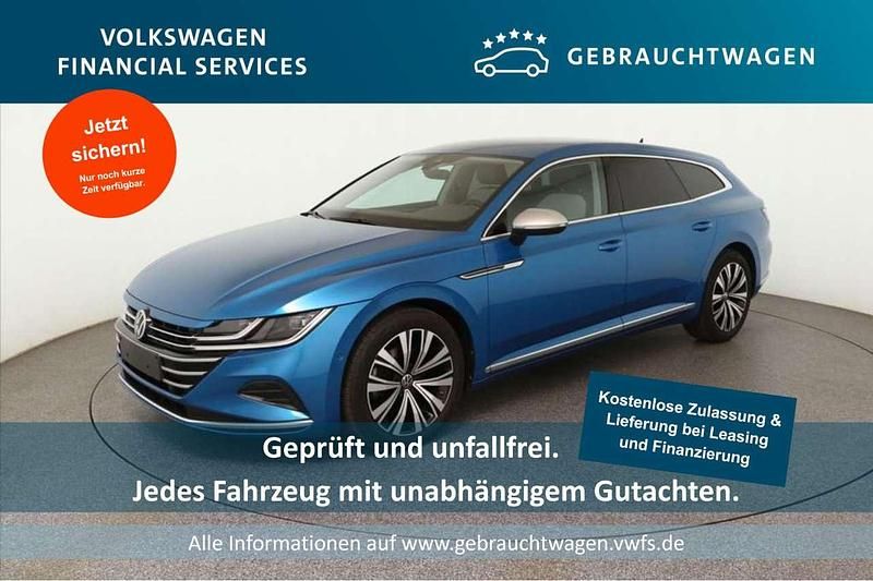 Eisvogelblau metallic Gebraucht 2022 VW Arteon Elegance Kombi | 26.270 € (Superpreis) - Bild 1/4