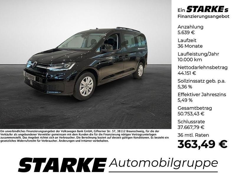 Neu VW Caddy Maxi Life 122 PS (89 kW) 2025 Schwarz Van / Kleinbus
