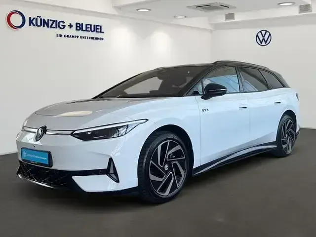 Gebraucht VW ID.7 GTX 250 kW (340 PS) 2025 Gletscherweiß metallic schwarz Kombi
