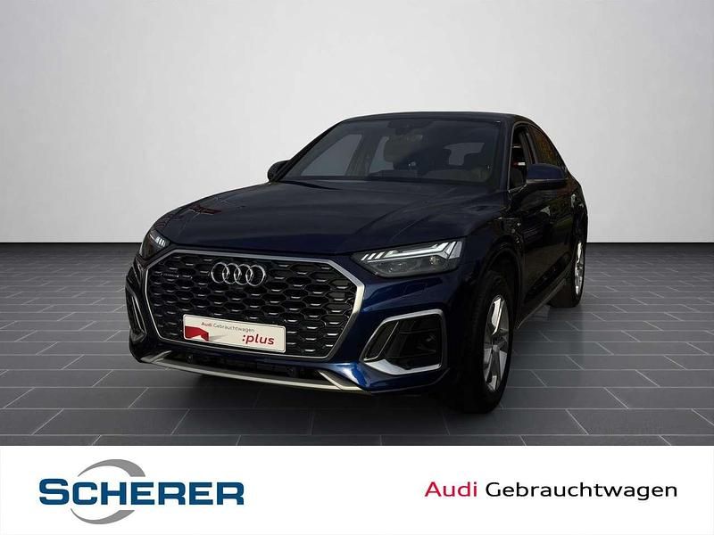 Navarrablau metallic Gebraucht 2023 Audi Q5 S-Line SUV | 48.800 € (Teuer) - Bild 1/4