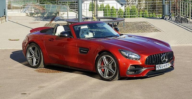 Rot Gebraucht 2019 Mercedes AMG GT AMG Cabrio | 83.000 € - Bild 1/4
