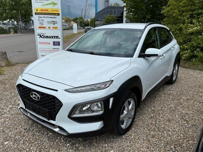 Chalk white (metallic) Gebraucht 2018 Hyundai Kona Select SUV | 11.900 € (Fairer Preis) - Bild 1/4